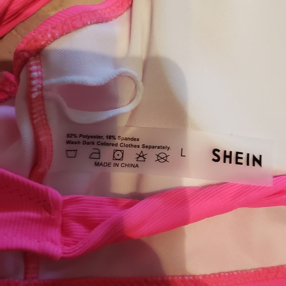 Shein Hot Pink Swimsuit - Picture 4 of 5